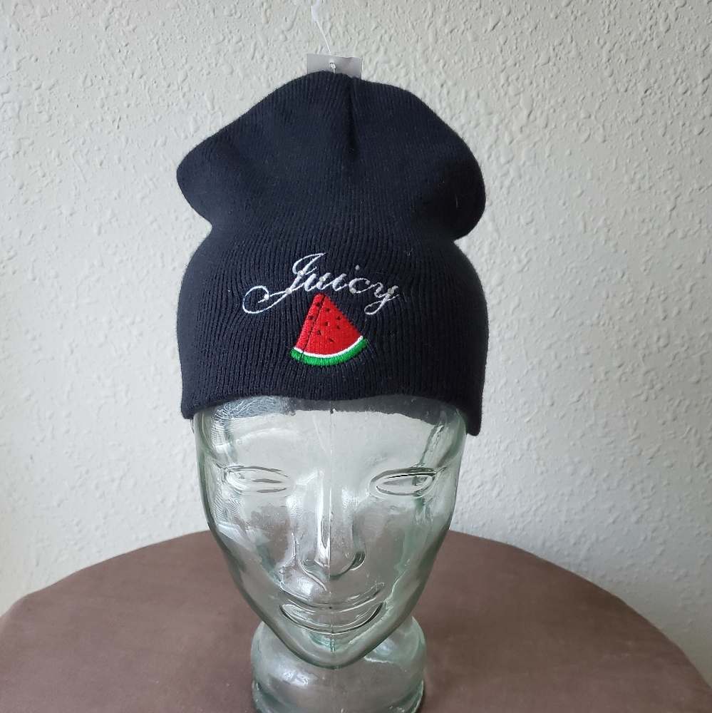 Embroidered women skull cap, OS, Black
